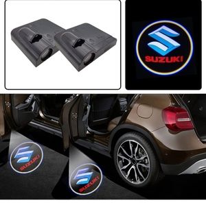 2 wireless Suzuki LED car door projector logo Lights